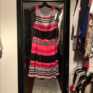 Stripe Cocktail Dress.